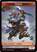 Goblin // Warrior Double-Sided Token [Tarkir: Dragonstorm Tokens] Foil