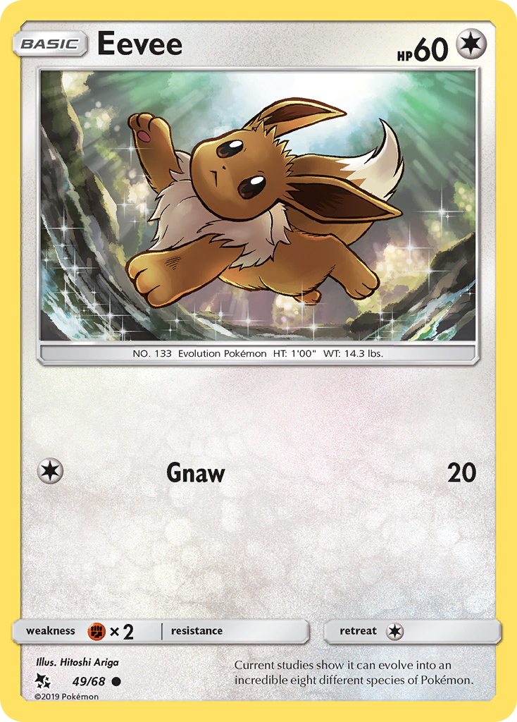 Eevee (49/68) [Sun & Moon: Hidden Fates] Reverse Holofoil