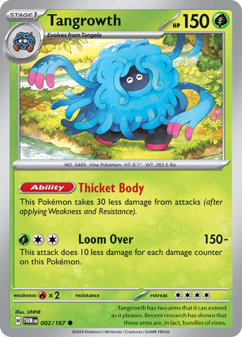 Tangrowth (002/167) [Scarlet & Violet: Twilight Masquerade] Reverse Holofoil