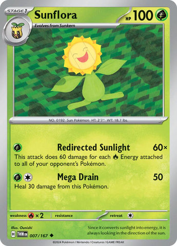 Sunflora (007/167) [Scarlet & Violet: Twilight Masquerade] Reverse Holofoil