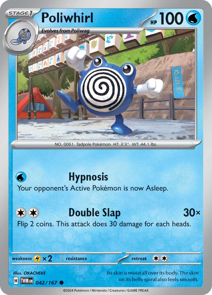 Poliwhirl (042/167) [Scarlet & Violet: Twilight Masquerade] Reverse Holofoil