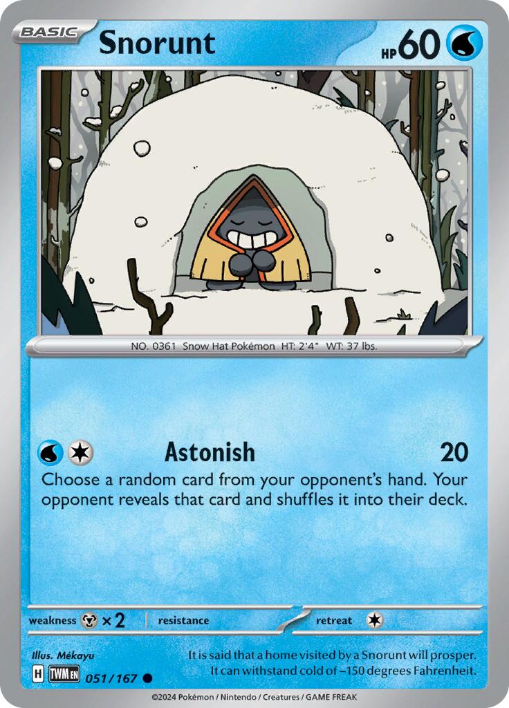 Snorunt (051/167) [Scarlet & Violet: Twilight Masquerade] Reverse Holofoil