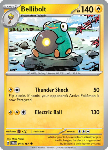 Bellibolt (074/167) [Scarlet & Violet: Twilight Masquerade] Reverse Holofoil