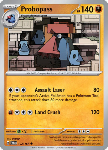 Probopass (102/167) [Scarlet & Violet: Twilight Masquerade] Reverse Holofoil