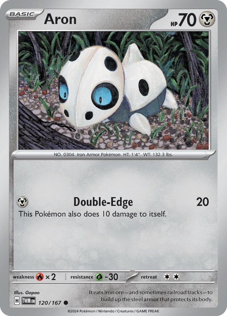 Aron (120/167) [Scarlet & Violet: Twilight Masquerade] Reverse Holofoil