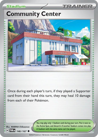Community Center (146/167) [Scarlet & Violet: Twilight Masquerade] Reverse Holofoil