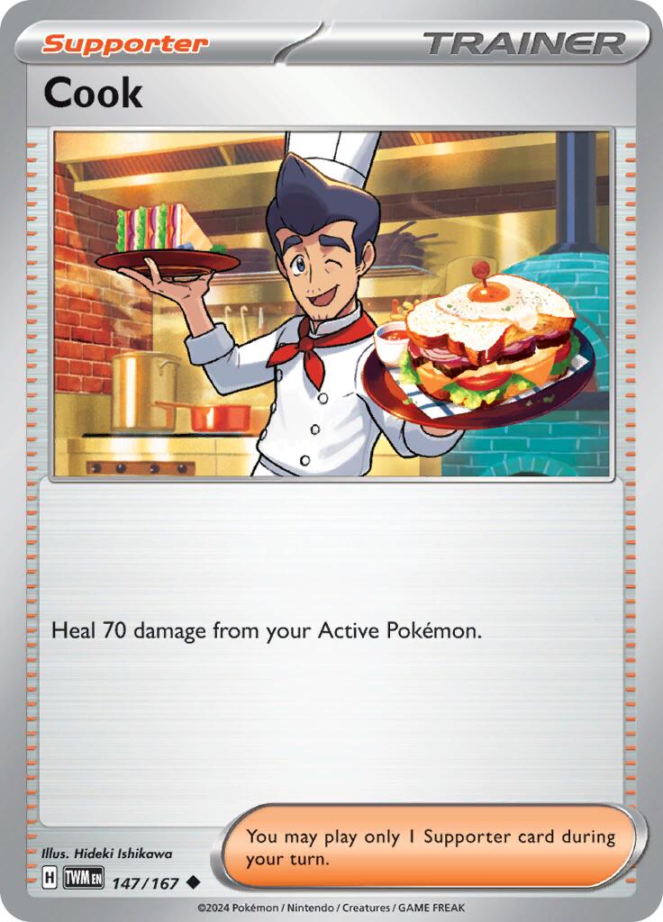 Cook (147/167) [Scarlet & Violet: Twilight Masquerade] Reverse Holofoil