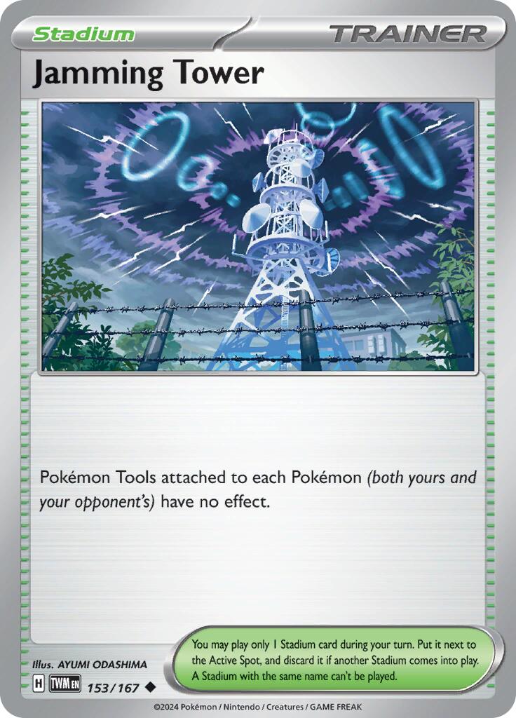 Jamming Tower (153/167) [Scarlet & Violet: Twilight Masquerade] Reverse Holofoil