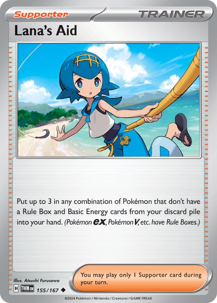 Lana's Aid (155/167) [Scarlet & Violet: Twilight Masquerade] Reverse Holofoil