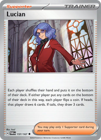 Lucian (157/167) [Scarlet & Violet: Twilight Masquerade] Reverse Holofoil