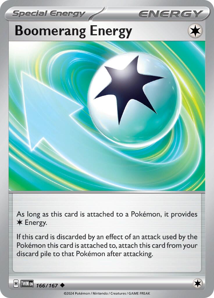 Boomerang Energy (166/167) [Scarlet & Violet: Twilight Masquerade] Reverse Holofoil