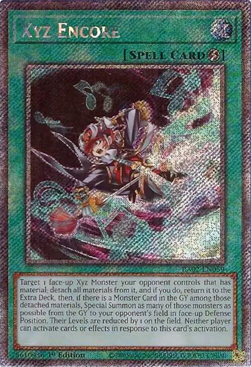 Xyz Encore (Platinum Secret Rare) [RA02-EN059] Platinum Secret Rare