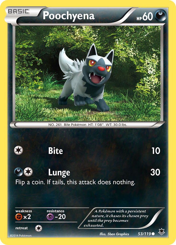 Poochyena (53/119) [XY: Phantom Forces] Reverse Holofoil