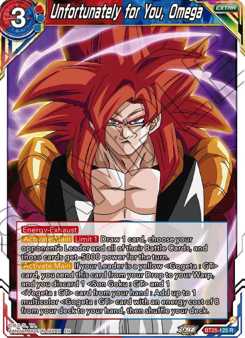 Unfortunately for You, Omega (BT25-125) [Legend of the Dragon Balls] Parallel Foil