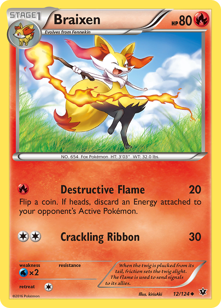 Braixen (12/124) [XY: Fates Collide] Reverse Holofoil