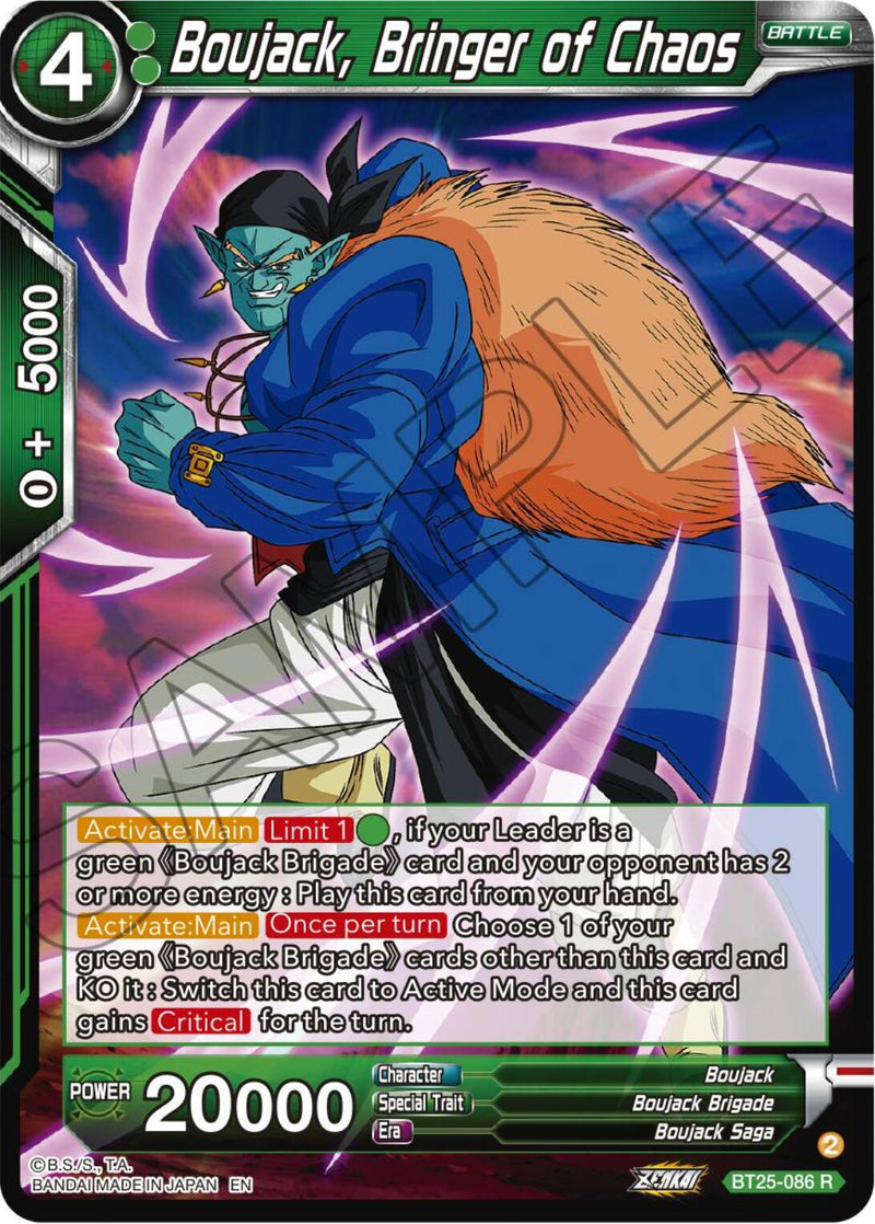 Boujack, Bringer of Chaos (BT25-086) [Legend of the Dragon Balls] Parallel Foil