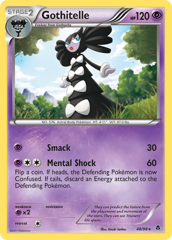 Gothitelle (48/98) [Black & White: Emerging Powers] Reverse Holofoil