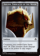 Wolf (0018) // Emblem - Arlinn, Embraces by the Moon Double-Sided Token [Innistrad Remastered Tokens] Foil