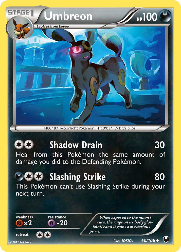 Umbreon (60/108) [Black & White: Dark Explorers] Reverse Holofoil