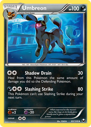 Umbreon (60/108) [Black & White: Dark Explorers] Reverse Holofoil