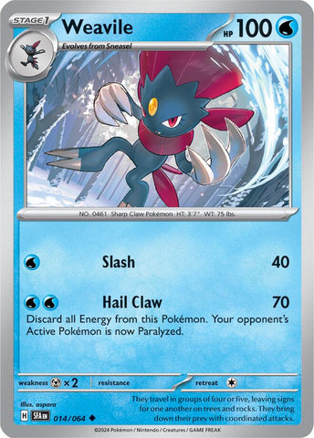 Weavile (014/064) [Scarlet & Violet: Shrouded Fable] Reverse Holofoil