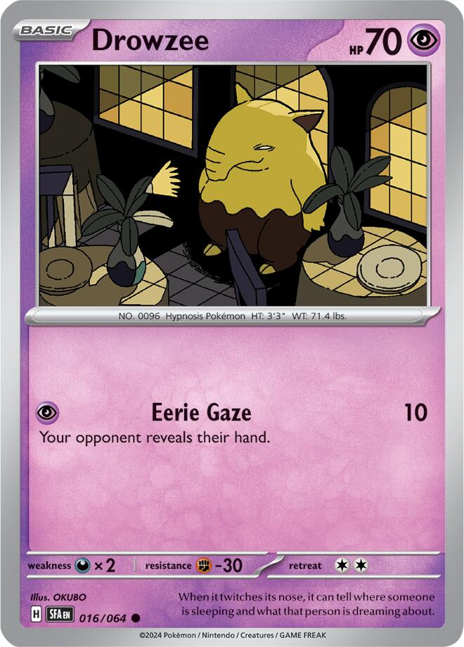 Drowzee (016/064) [Scarlet & Violet: Shrouded Fable] Reverse Holofoil