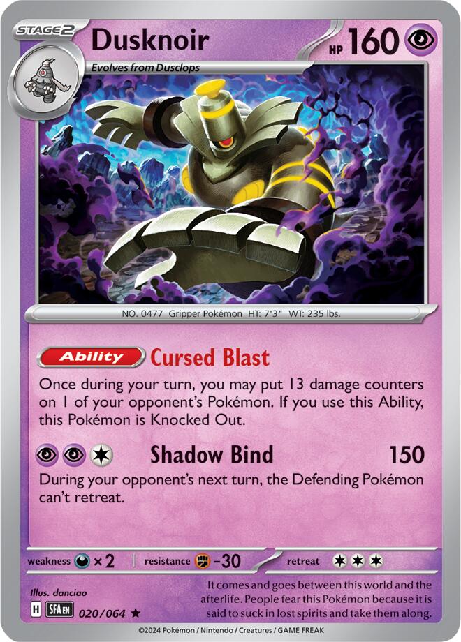 Dusknoir (020/064) [Scarlet & Violet: Shrouded Fable] Reverse Holofoil