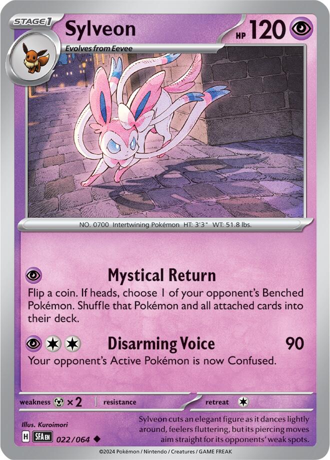 Sylveon (022/064) [Scarlet & Violet: Shrouded Fable] Reverse Holofoil