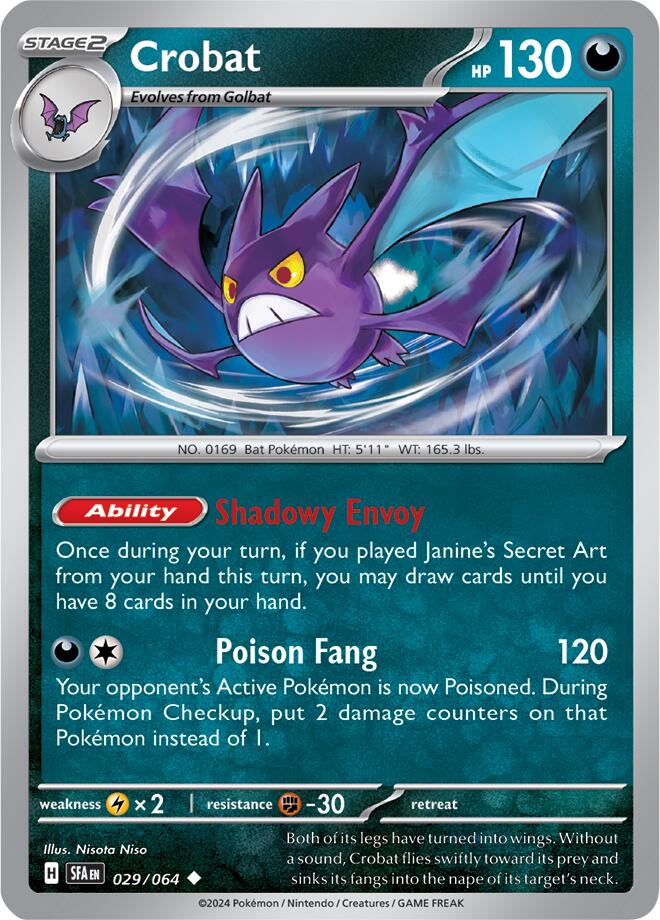 Crobat (029/064) [Scarlet & Violet: Shrouded Fable] Reverse Holofoil