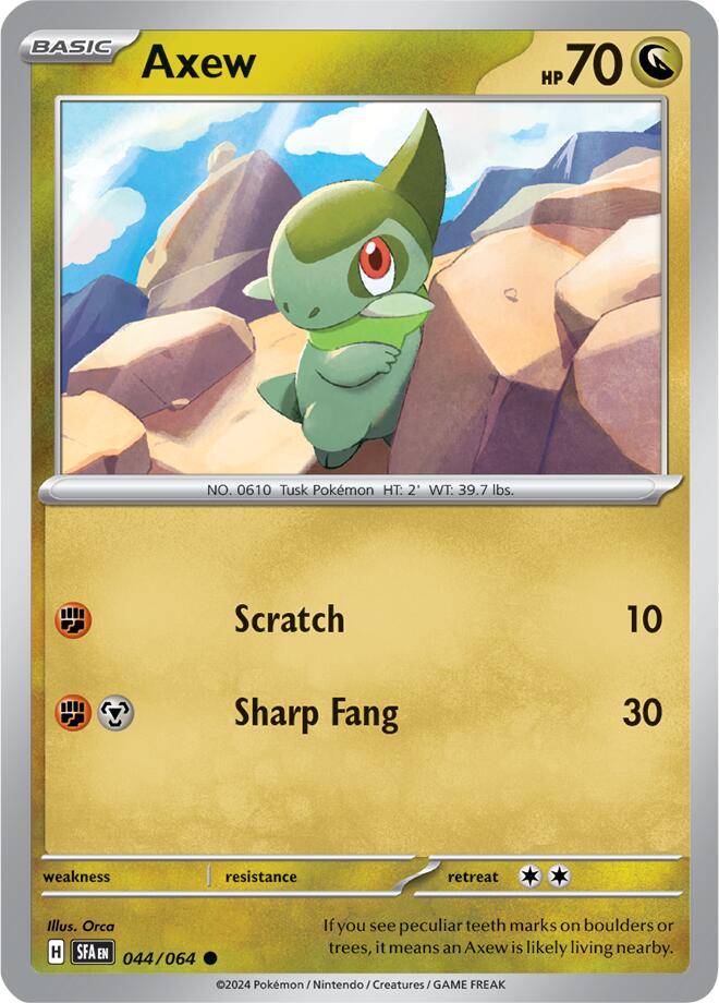 Axew (044/064) [Scarlet & Violet: Shrouded Fable] Reverse Holofoil