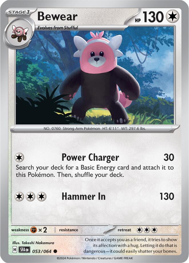 Bewear (053/064) [Scarlet & Violet: Shrouded Fable] Reverse Holofoil