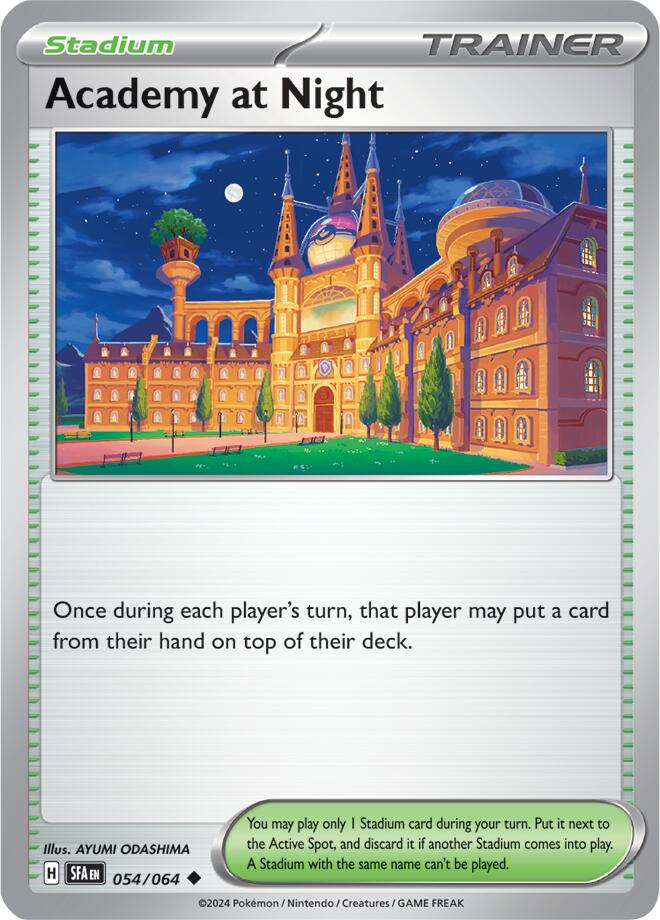 Academy at Night (054/064) [Scarlet & Violet: Shrouded Fable] Reverse Holofoil