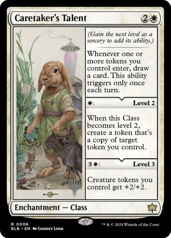 Caretaker's Talent (Promo Pack) [Bloomburrow Promos] Foil