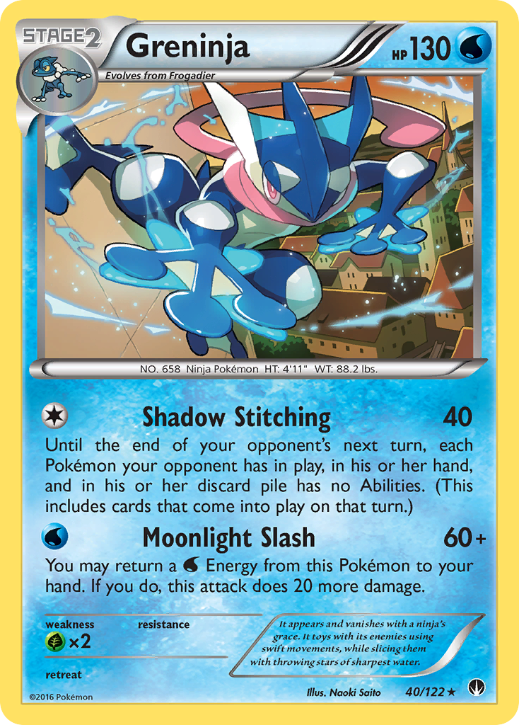 Greninja (40/122) [XY: BREAKpoint] Reverse Holofoil