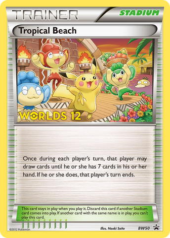 Tropical Beach (BW50) [Black & White: Black Star Promos] Holofoil