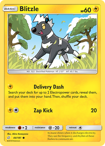 Blitzle (44/181) [Sun & Moon: Team Up] Reverse Holofoil