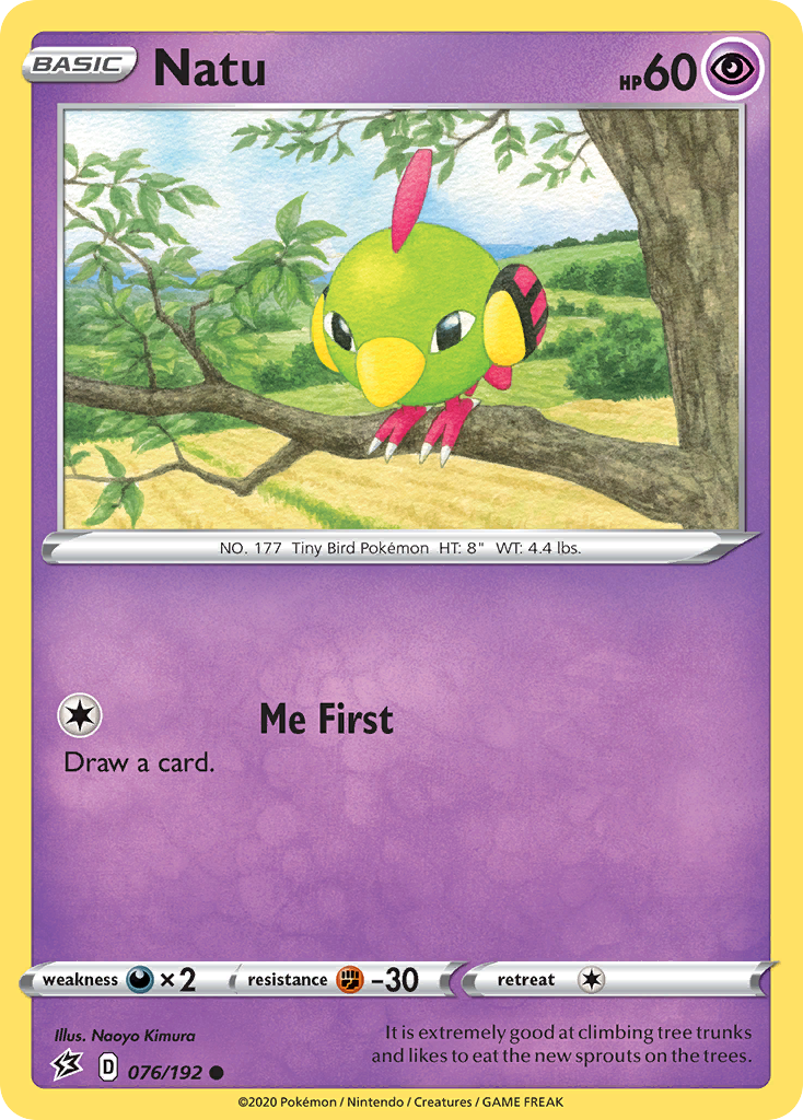 Natu (076/192) [Sword & Shield: Rebel Clash] Reverse Holofoil