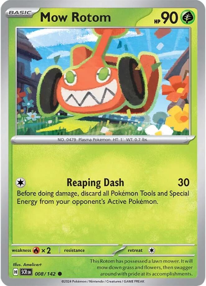 Mow Rotom (008/142) [Scarlet & Violet: Stellar Crown] Reverse Holofoil