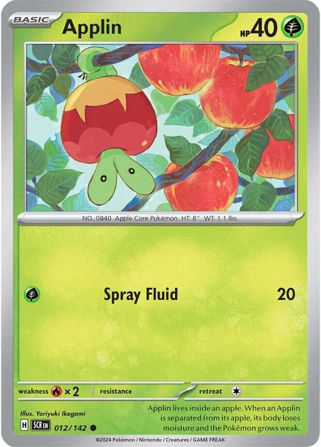 Applin (012/142) [Scarlet & Violet: Stellar Crown] Reverse Holofoil