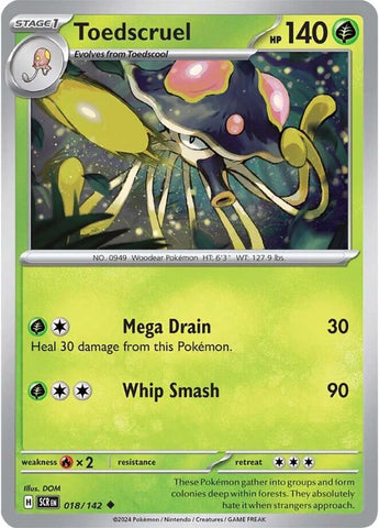 Toedscruel (018/142) [Scarlet & Violet: Stellar Crown] Reverse Holofoil