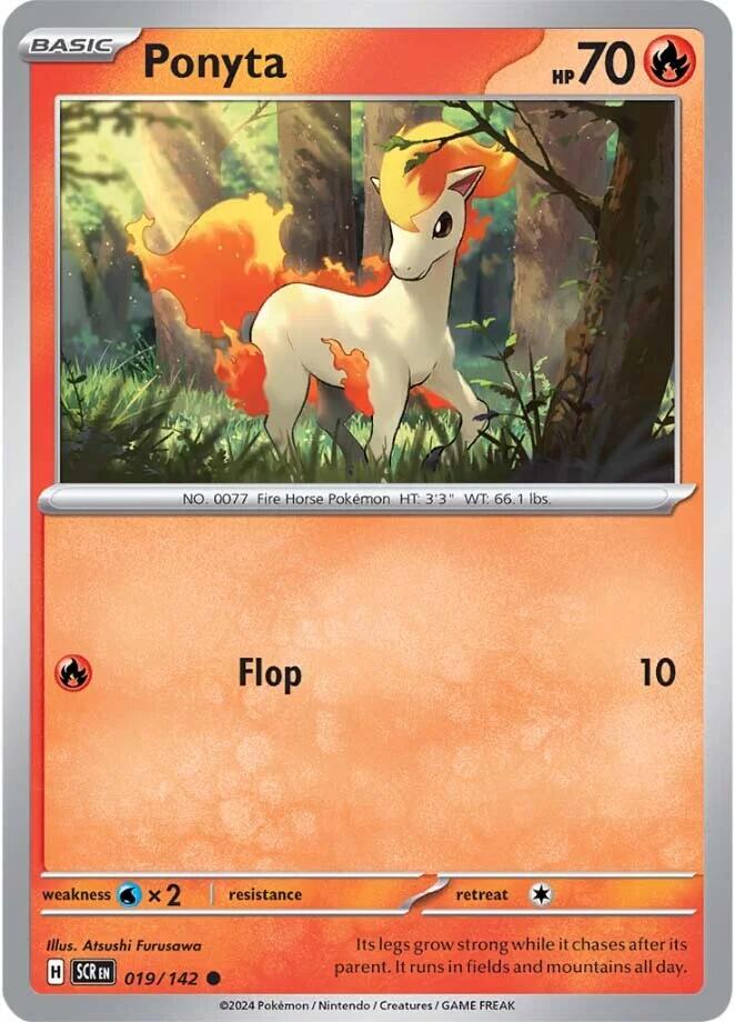 Ponyta (019/142) [Scarlet & Violet: Stellar Crown] Reverse Holofoil
