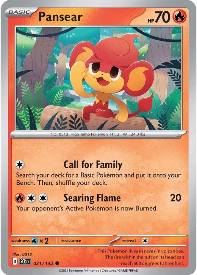 Pansear (021/142) [Scarlet & Violet: Stellar Crown] Reverse Holofoil