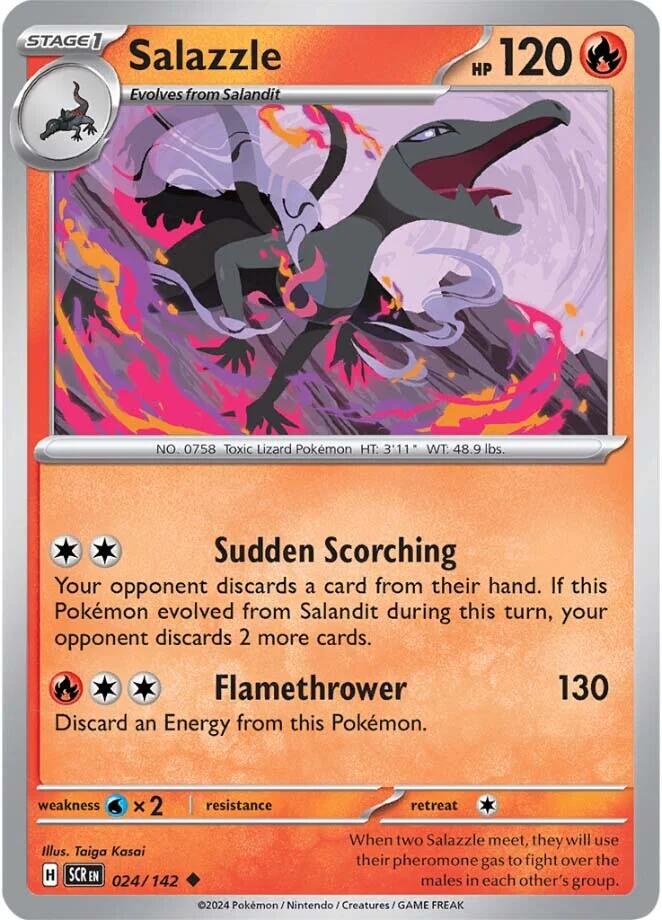 Salazzle (024/142) [Scarlet & Violet: Stellar Crown] Reverse Holofoil