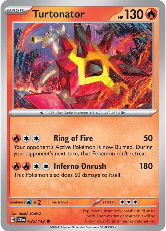 Turtonator (025/142) [Scarlet & Violet: Stellar Crown] Reverse Holofoil