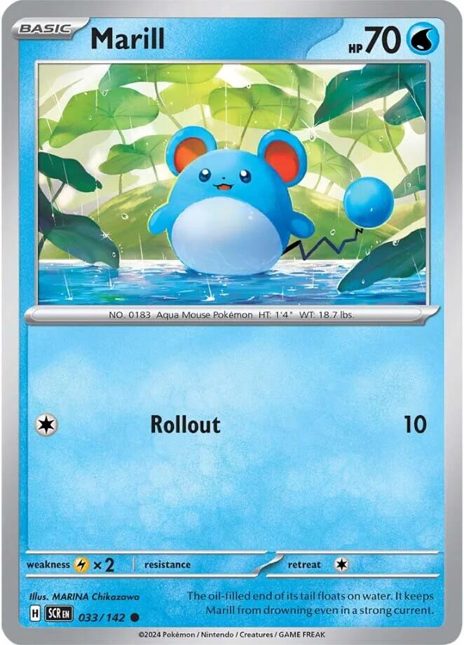 Marill (033/142) [Scarlet & Violet: Stellar Crown] Reverse Holofoil