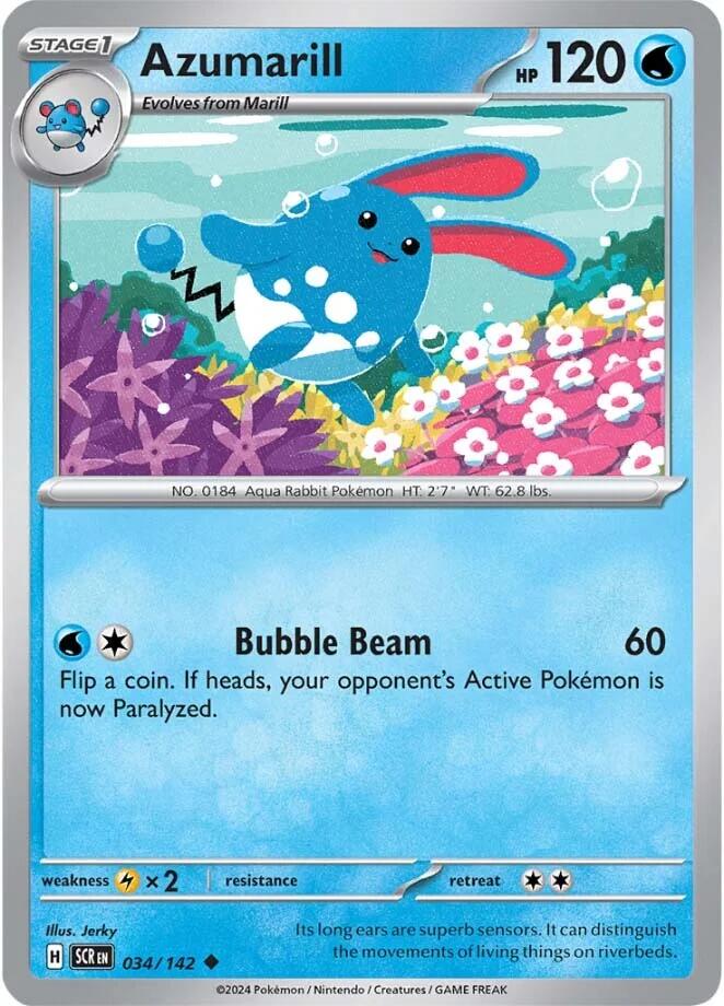 Azumarill (034/142) [Scarlet & Violet: Stellar Crown] Reverse Holofoil