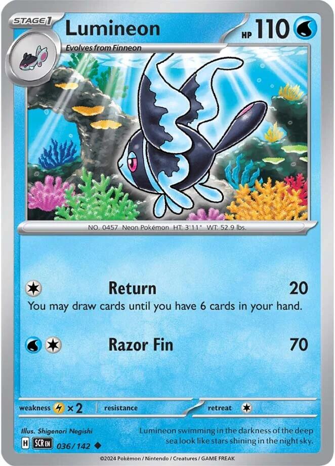 Lumineon (036/142) [Scarlet & Violet: Stellar Crown] Reverse Holofoil