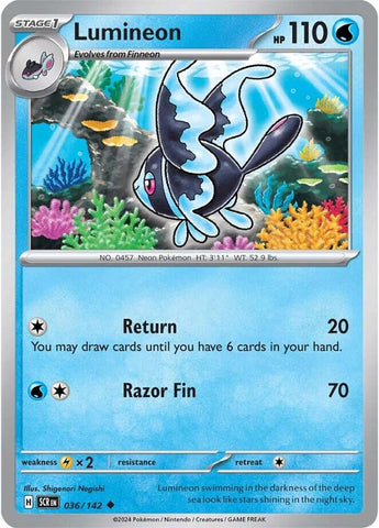 Lumineon (036/142) [Scarlet & Violet: Stellar Crown] Reverse Holofoil