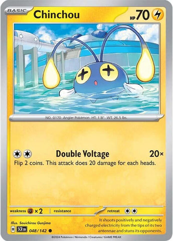 Chinchou (048/142) [Scarlet & Violet: Stellar Crown] Reverse Holofoil