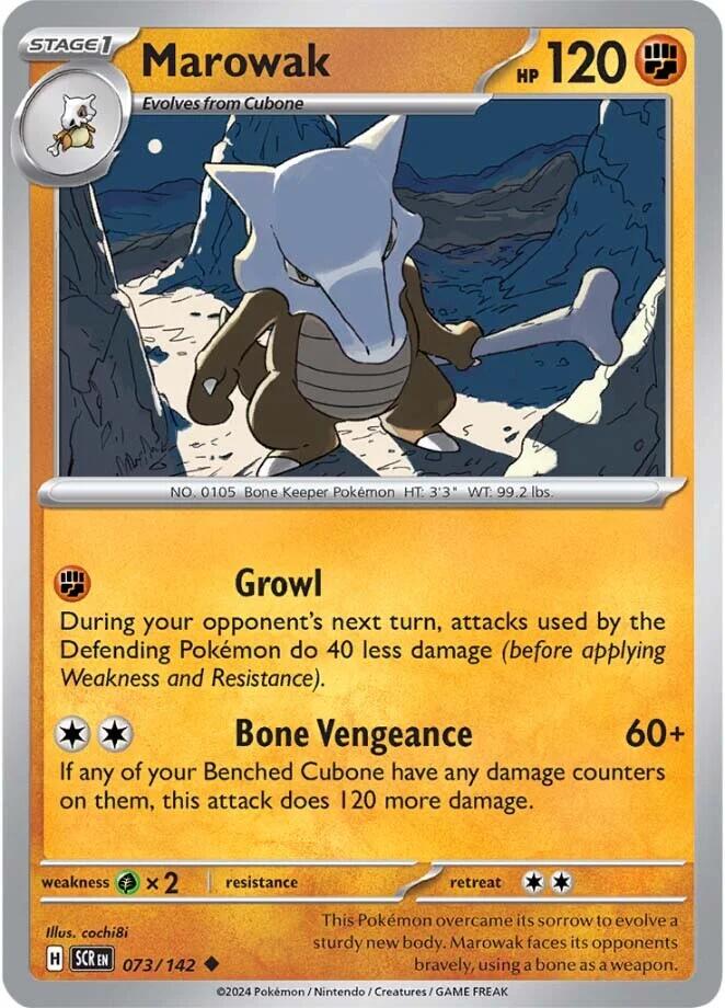 Marowak (073/142) [Scarlet & Violet: Stellar Crown] Reverse Holofoil